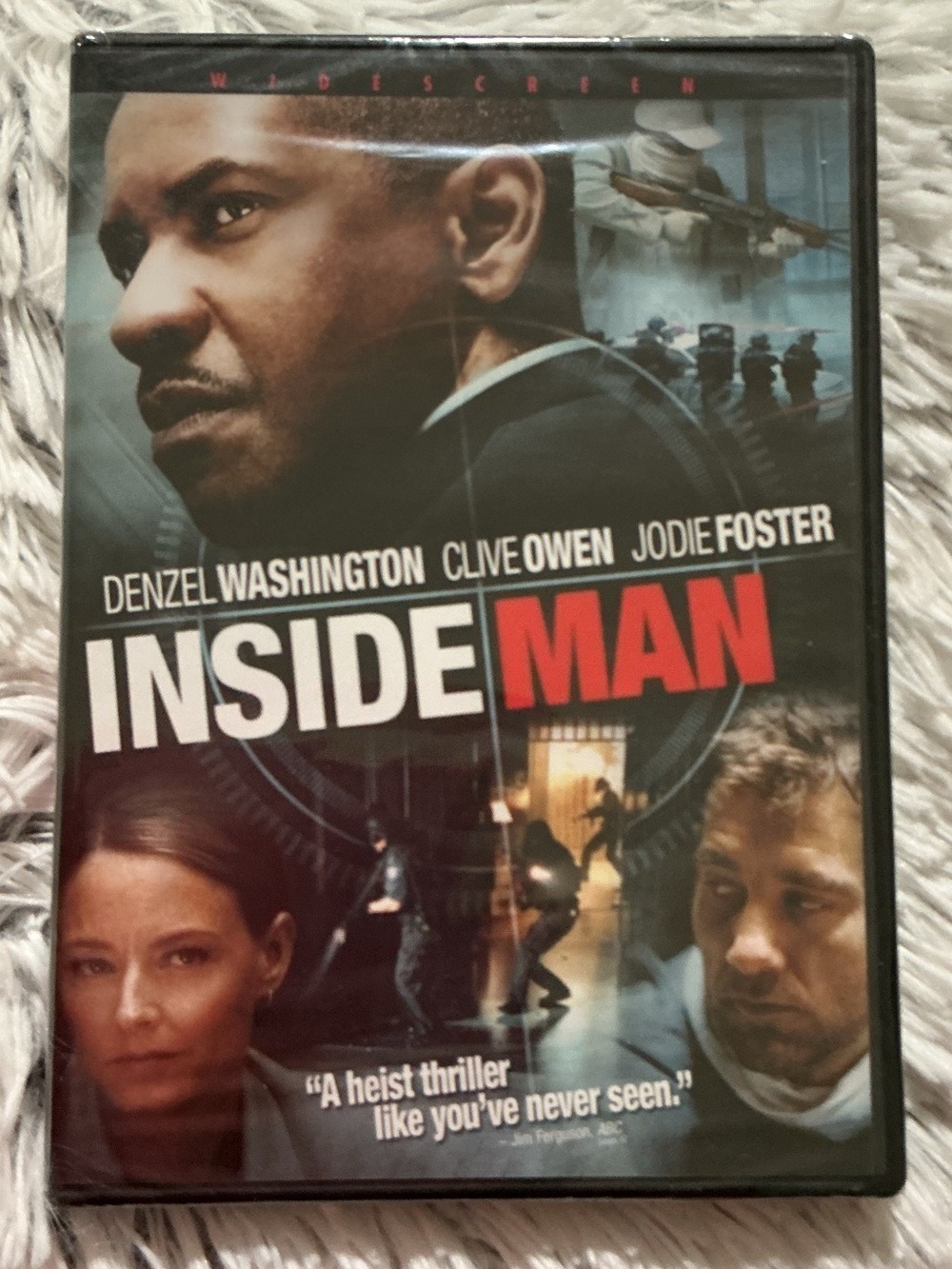 Inside Man 2006 DVD Denzel Washington, Clive Owen, Jodie Foster Thriller Rated R